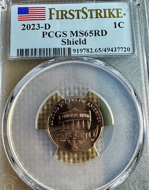 2023-D LINCOLN SHIELD CENT - MS65 RD PCGS #919782.65/49437720