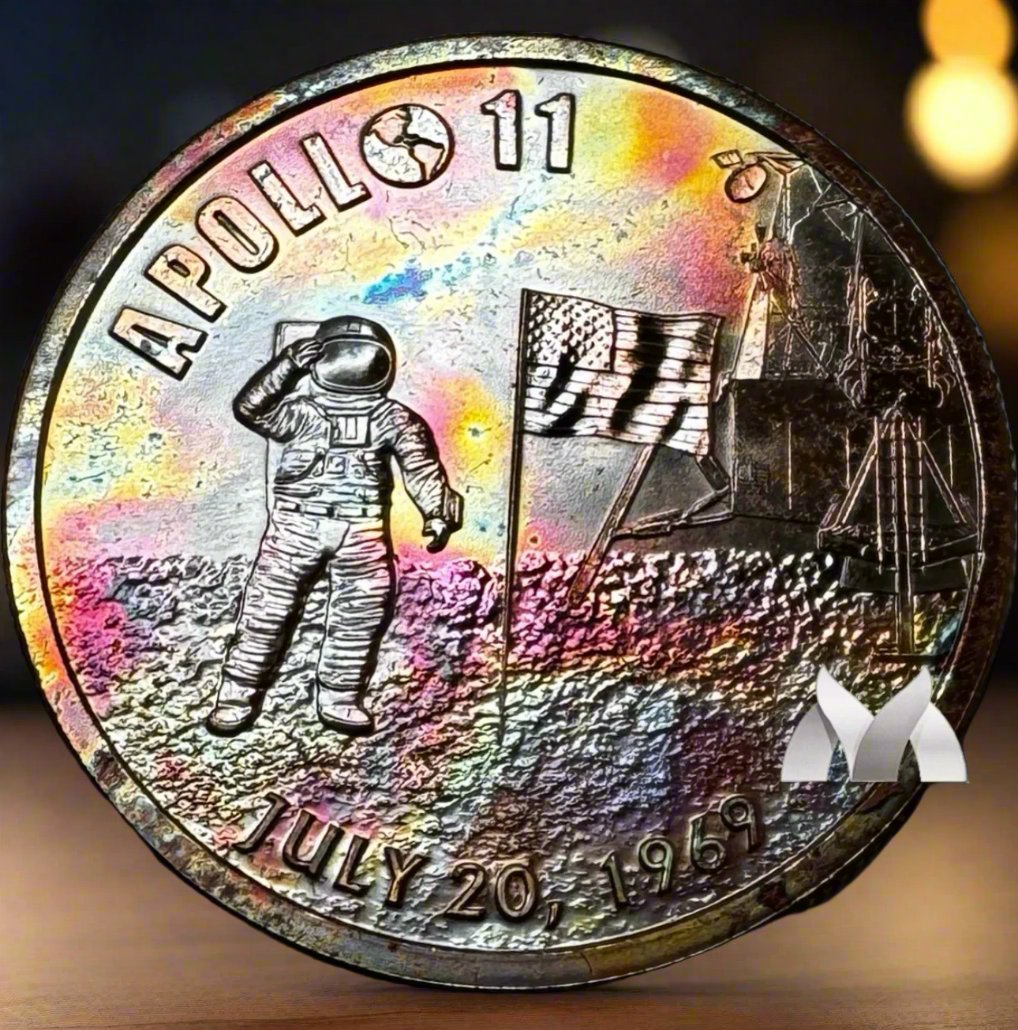 Apollo 11 Landing Commemorative Copper Round - AP0001