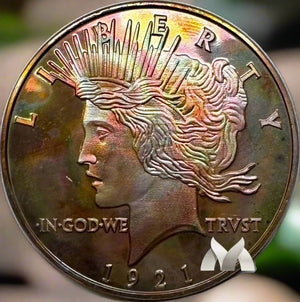 Pearlescent Copper Bullion Commemorative Peace Dollar - PDSS0001